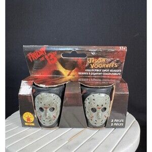 Friday The 13th Jason Voorhees Set of 2 Shot Glass Set New 2015 Rubies